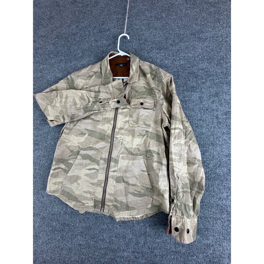 Lords of Harlech Camo Utility Jacket Mens XL Full Zip Pockets Collar - Picture 13 of 14